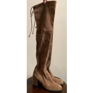 Stuart Weitzman Tieland Suede Over-The-Knee Boots